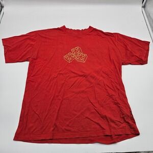 VINTAGE LEGO Bricks Graphic T Shirt Red XL 2005 The LEGO Group